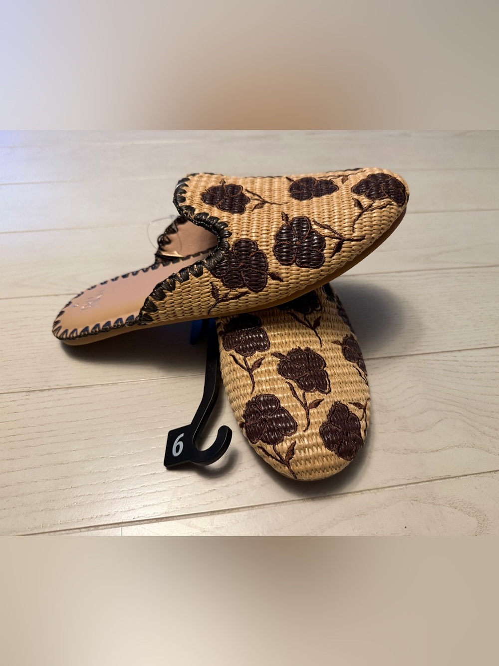 NWT woven slide on
